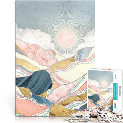 Puzzle für Jugendliche 1000 Teile Dekomprimierendes intellektuelles Lernspielzeug Frühlingsmorgen Künstlersammlung, Bildende Kunst75x50cm von AITEXI
