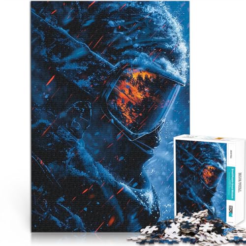 Puzzle für Jugendliche 1000 Teile Denkspiel Sturm-Skifahrer-Digitalkunst Lustige Aktivitäten für zu Hause, Geburtstagsgeschenk, Reisegeschenk,52x38cm Puzzle für Jugendliche 1000 Teile Denkspiel Sturm-Skifahrer-Digitalkunst Lustige Aktivitäten für zu Hause, Geburtstagsgeschenk, Reisegeschenk,52x38cm von AITEXI