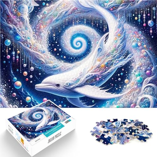 Puzzle für Jugendliche 1000 Teile Denkspiel Wunderlicher weißer Wal in Einer Galaxie Die Liebe zwischen Paaren stärken52x38cm Puzzle für Jugendliche 1000 Teile Denkspiel Wunderlicher weißer Wal in Einer Galaxie Die Liebe zwischen Paaren stärken52x38cm von AITEXI