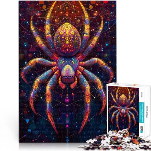 Puzzle für Jugendliche 1000 Teile Gehirnintelligenz-Herausforderung süchtig machendes Spielzeug Spinne Heimdekoration70x100cm von AITEXI
