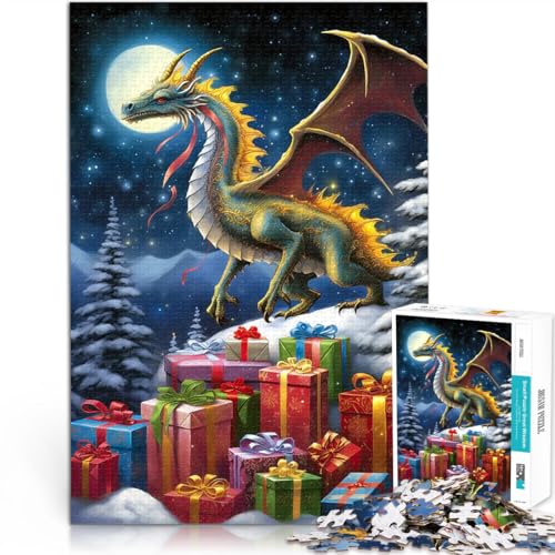 Puzzle für Jugendliche 1000 Teile Herausforderndes Spiel Drachen Geschenke für Freunde und Familie75x50cm von AITEXI