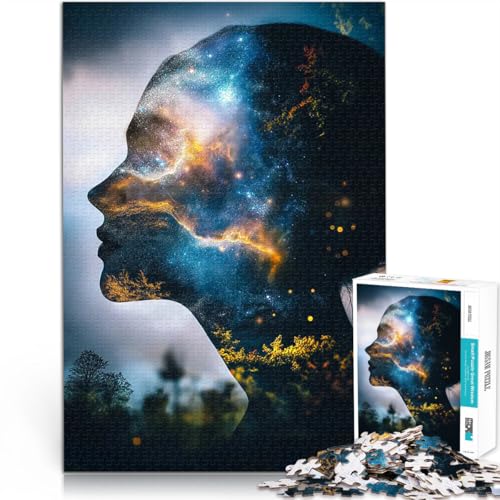 Puzzle für Jugendliche 2000 Teile Herausforderndes Spiel Kosmische Frauensilhouette einzigartiges Herausforderungsspiel70x100cm Puzzle für Jugendliche 2000 Teile Herausforderndes Spiel Kosmische Frauensilhouette einzigartiges Herausforderungsspiel70x100cm von AITEXI