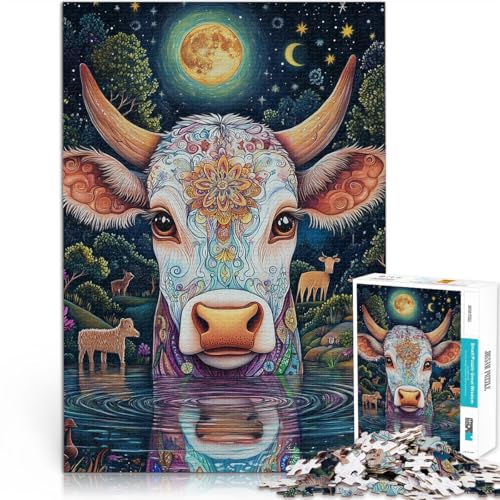 Puzzle für Jugendliche 1000 Teile Herausforderndes Spiel Kuh malen denn eignet ganze Familie75x50cm Puzzle für Jugendliche 1000 Teile Herausforderndes Spiel Kuh malen denn eignet ganze Familie75x50cm von AITEXI