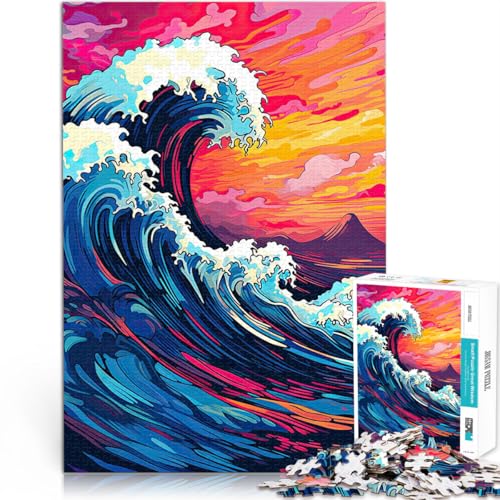 Puzzle für Jugendliche 1000 Teile Lernspiele DIY Spielzeug Ozeanwellen Pop-Art Wanddekoration Einzigartige Geburtstags- und Weihnachtsgeschenke75x50cm Puzzle für Jugendliche 1000 Teile Lernspiele DIY Spielzeug Ozeanwellen Pop-Art Wanddekoration Einzigartige Geburtstags- und Weihnachtsgeschenke75x50cm von AITEXI