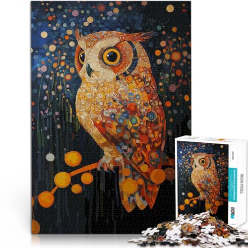 Puzzle für Jugendliche 1000 Teile Lernspielzeug für die ganze Familie Eule in einem Sternennachtgarten Perfekte Dekoration75x50cm Puzzle für Jugendliche 1000 Teile Lernspielzeug für die ganze Familie Eule in einem Sternennachtgarten Perfekte Dekoration75x50cm von AITEXI