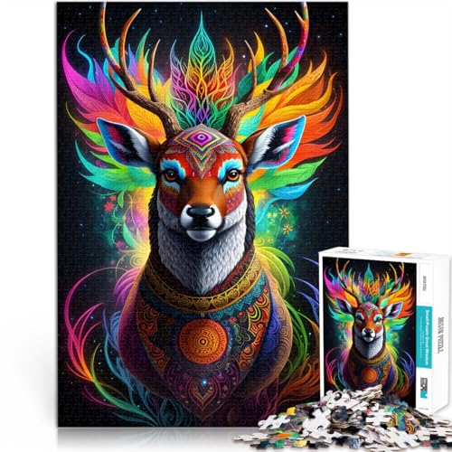 Puzzle für Jugendliche 1000 Teile Lernspielzeug für die ganze Familie Krafttier Hirsch Verbessern Sie das Gedächtnis75x50cm Puzzle für Jugendliche 1000 Teile Lernspielzeug für die ganze Familie Krafttier Hirsch Verbessern Sie das Gedächtnis75x50cm von AITEXI