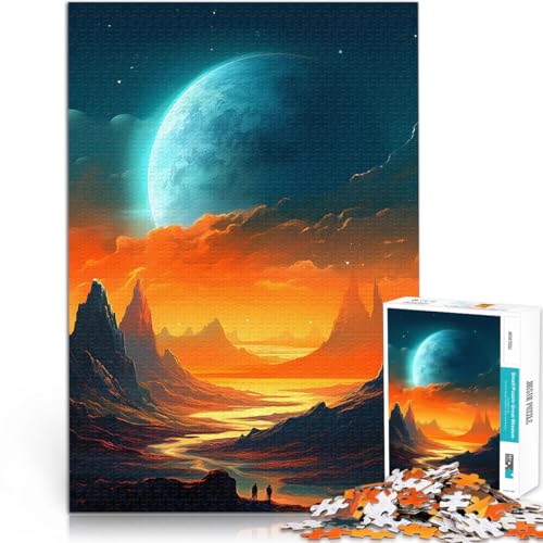 Puzzle für Jugendliche 2000 Teile Pädagogisches Familienspiel Berge und Planeten Kunst einzigartiges Herausforderungsspiel70x100cm von AITEXI