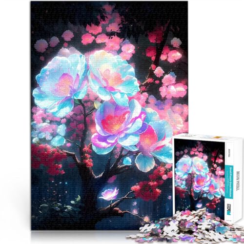 Puzzle für Jugendliche 2000 Teile Pädagogisches Spielzeug zum Stressabbau Durchscheinende Pflaumenblüte Wanddekoration70x100cm von AITEXI