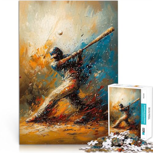 Puzzle für Jugendliche 1000 Teile Quizspiel Abstrakter Baseballspieler - Dynamische Sportkunst Einzigartige Geburtstags- und Geschenkideen52x38cm Puzzle für Jugendliche 1000 Teile Quizspiel Abstrakter Baseballspieler - Dynamische Sportkunst Einzigartige Geburtstags- und Geschenkideen52x38cm von AITEXI