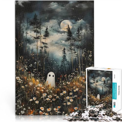 Puzzle für Jugendliche 1000 Teile Spiel Geist im Mondscheinwald eignet ganze Familie75x50cm von AITEXI