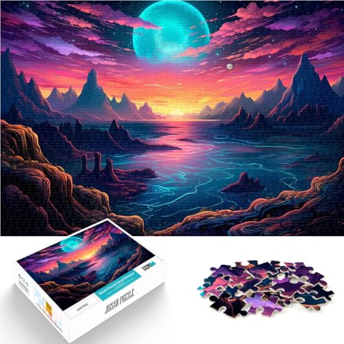 Puzzle für Jugendliche 1000 Teile Spielzeug Lernspiele Stressabbau Fantasielandschaft 1 Lernspiel für Geburtstag, Weihnachten52x38cm von AITEXI