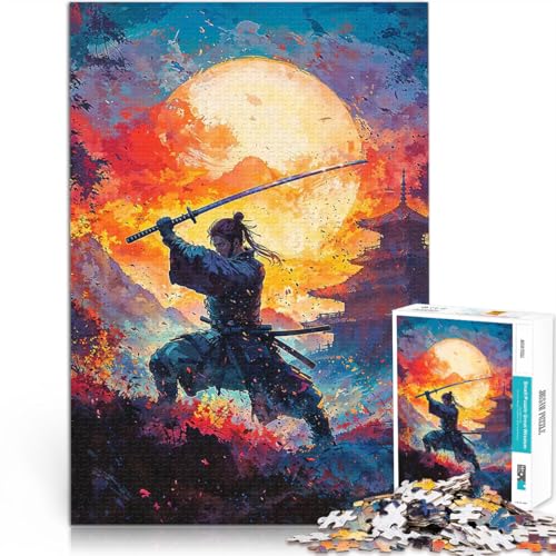 Puzzle für Jugendliche 1000 Teile Spielzeug Lernspiele Stressabbau Samurai-Krieger Japanische Sonne EIN Kunstwerk38x26cm Puzzle für Jugendliche 1000 Teile Spielzeug Lernspiele Stressabbau Samurai-Krieger Japanische Sonne EIN Kunstwerk38x26cm von AITEXI