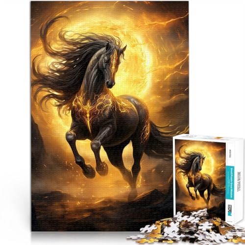 Puzzle für Jugendliche 1000 Teile Spielzeug für die ganze Familie Magisches Sonnenpferd~ Verbessern Sie das Gedächtnis52x38cm von AITEXI