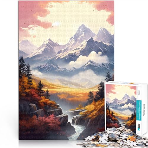 Puzzle für Jugendliche 1000 Teile Trainieren Sie Ihr Gehirn und Ihre Hände Berge im Herbst Geburtstagsgeschenk, Geschenke75x50cm Puzzle für Jugendliche 1000 Teile Trainieren Sie Ihr Gehirn und Ihre Hände Berge im Herbst Geburtstagsgeschenk, Geschenke75x50cm von AITEXI