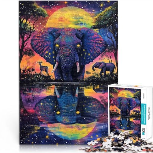 Puzzle für Jugendliche 1000 Teile Trainieren Sie Ihr Gehirn und Ihre Hände Majestätischer Elefant Einzigartige Wohndekoration und Geschenke52x38cm Puzzle für Jugendliche 1000 Teile Trainieren Sie Ihr Gehirn und Ihre Hände Majestätischer Elefant Einzigartige Wohndekoration und Geschenke52x38cm von AITEXI