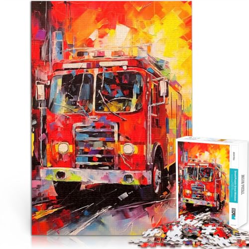 Puzzle für Teenager 1000 Teile Anspruchsvolles Spiel und Familienspaß Feuerwehrauto abstrakt Lernspiel für Geburtstag, Weihnachten38x26cm Puzzle für Teenager 1000 Teile Anspruchsvolles Spiel und Familienspaß Feuerwehrauto abstrakt Lernspiel für Geburtstag, Weihnachten38x26cm von AITEXI