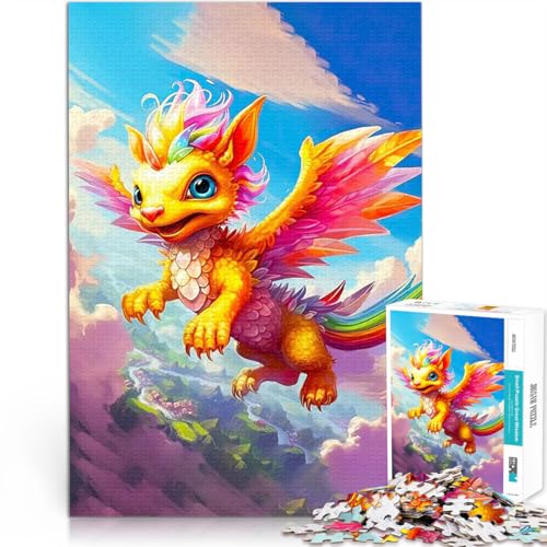 Puzzle für Teenager 2000 Teile Anspruchsvolles Spiel und Familienspaß Süßer Babydrache Lernspiel für Geburtstag, Weihnachten70x100cm von AITEXI