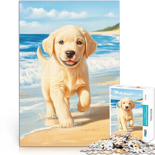 Puzzle für Teenager 1000 Teile Denkspiel Labrador Retriever Welpe am Strand Jedes Stück ist einzigartig – Anspruchsvolles Familienspiel38x26cm Puzzle für Teenager 1000 Teile Denkspiel Labrador Retriever Welpe am Strand Jedes Stück ist einzigartig – Anspruchsvolles Familienspiel38x26cm von AITEXI
