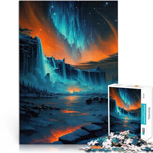 Puzzle für Teenager 1000 Teile Denkspiel Orangefarbener Himmel über den Niagarafällen Verbessern Sie das Gedächtnis38x26cm Puzzle für Teenager 1000 Teile Denkspiel Orangefarbener Himmel über den Niagarafällen Verbessern Sie das Gedächtnis38x26cm von AITEXI