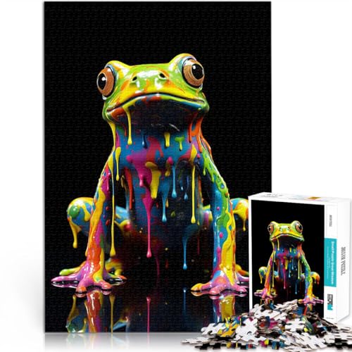 Puzzle für Teenager 1000 Teile Geschenke zum Suchbegriff: Herausfordernde Spiele Regenbogenfrosch EIN Kunstwerk70x100cm von AITEXI