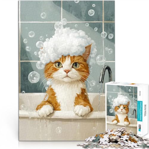 Puzzle für Teenager 2000 Teile Lernspiel-Herausforderungsspielzeug Katze im Schaumbad Lernspiel für Geburtstag, Weihnachten70x100cm Puzzle für Teenager 2000 Teile Lernspiel-Herausforderungsspielzeug Katze im Schaumbad Lernspiel für Geburtstag, Weihnachten70x100cm von AITEXI