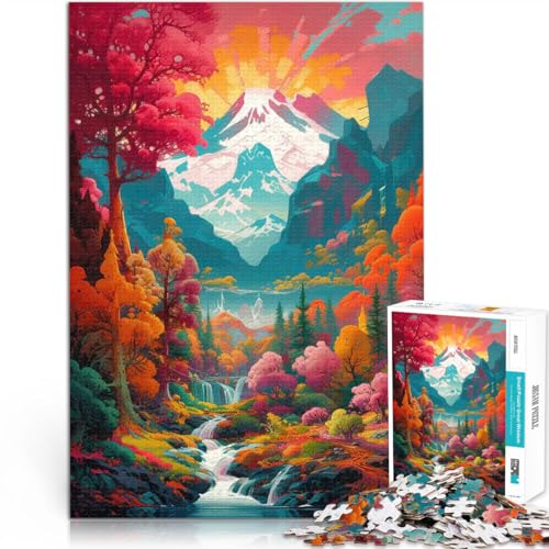 Puzzle für Teenager 2000 Teile Lernspiel-Herausforderungsspielzeug Ölgemälde Landschaft Lernspiel für Geburtstag, Weihnachten70x100cm von AITEXI