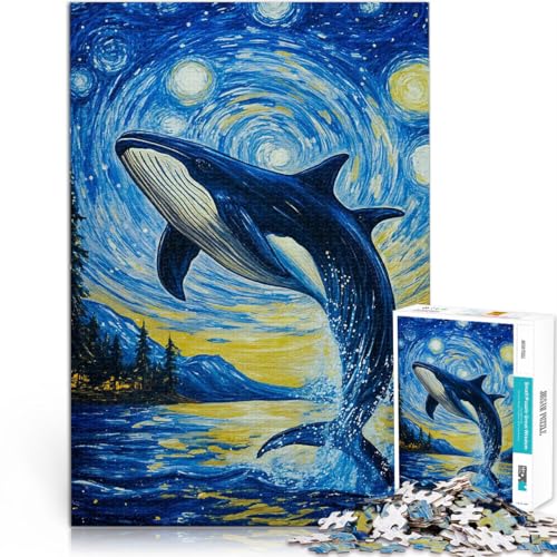 Puzzle für Teenager 1000 Teile Lernspiel-Herausforderungsspielzeug Wal springt in der Sternennacht Verbessern Sie das Gedächtnis75x50cm Puzzle für Teenager 1000 Teile Lernspiel-Herausforderungsspielzeug Wal springt in der Sternennacht Verbessern Sie das Gedächtnis75x50cm von AITEXI
