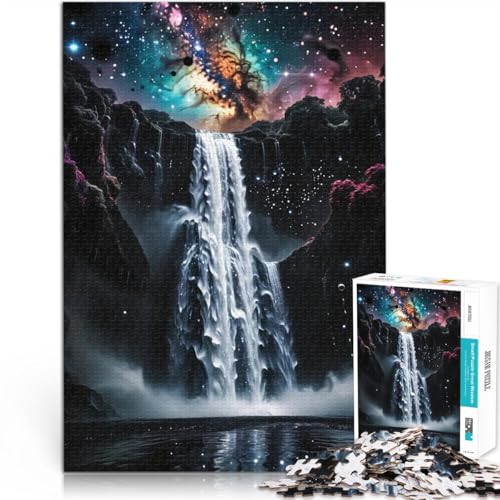 Puzzle für Teenager 1000 Teile Lernspiele DIY Spielzeug Fantasie-Wasserfall-Landschaft Lernspiel für Geburtstag, Weihnachten75x50cm Puzzle für Teenager 1000 Teile Lernspiele DIY Spielzeug Fantasie-Wasserfall-Landschaft Lernspiel für Geburtstag, Weihnachten75x50cm von AITEXI
