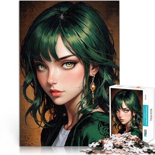 Puzzle für Teenager 1000 Teile Quizspiel Anime-Mädchen mit grünen Haaren – Juliet Lustige Aktivitäten für zu Hause, Geburtstagsgeschenk, Reisegeschenk,52x38cm Puzzle für Teenager 1000 Teile Quizspiel Anime-Mädchen mit grünen Haaren – Juliet Lustige Aktivitäten für zu Hause, Geburtstagsgeschenk, Reisegeschenk,52x38cm von AITEXI