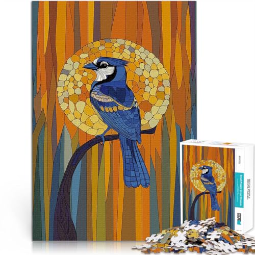 Puzzle für Teenager 1000 Teile Quizspiel Blauhäher im Mosaikwald Wanddekoration Einzigartige Geburtstags- und Weihnachtsgeschenke75x50cm Puzzle für Teenager 1000 Teile Quizspiel Blauhäher im Mosaikwald Wanddekoration Einzigartige Geburtstags- und Weihnachtsgeschenke75x50cm von AITEXI