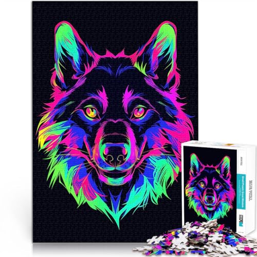 Puzzle für Teenager 1000 Teile Schwierig Schwer Hund Tier Neon Haustier Freund Wanddekoration Einzigartige Geburtstags- und Weihnachtsgeschenke38x26cm Puzzle für Teenager 1000 Teile Schwierig Schwer Hund Tier Neon Haustier Freund Wanddekoration Einzigartige Geburtstags- und Weihnachtsgeschenke38x26cm von AITEXI