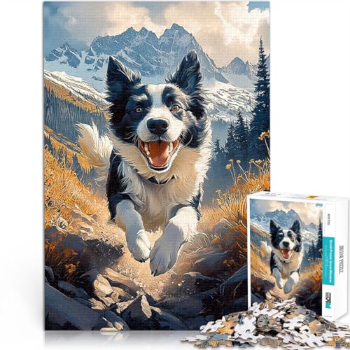 Puzzle für Teenager 1000 Teile pädagogische Herausforderung Border Collie Berglauf Tolle Geschenke und Spielzeuge52x38cm Puzzle für Teenager 1000 Teile pädagogische Herausforderung Border Collie Berglauf Tolle Geschenke und Spielzeuge52x38cm von AITEXI