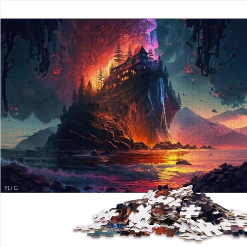 Puzzles 1000 Teile Fantasy_Landschaftspuzzle | Puzzles aus Premium-Karton, geeignet für Erwachsene und Kinder ab 12 Jahren, Lernspiel, Herausforderungsspielzeug, 1000 Stück (26 x 38 cm) von AITEXI