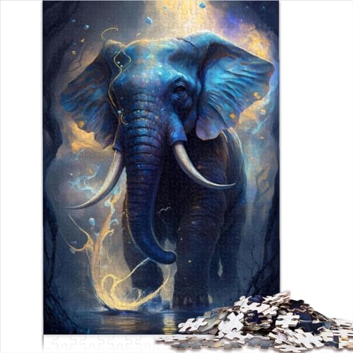 Puzzles Gifts Toys 1000 Piece Jigsaw Puzzlesfor Adults Kids Elephant Dreamlike Cardboard Puzzle for Adults Kids Stress Reliever Staycation Kill time 1000pcs（26x38cm） von AITEXI
