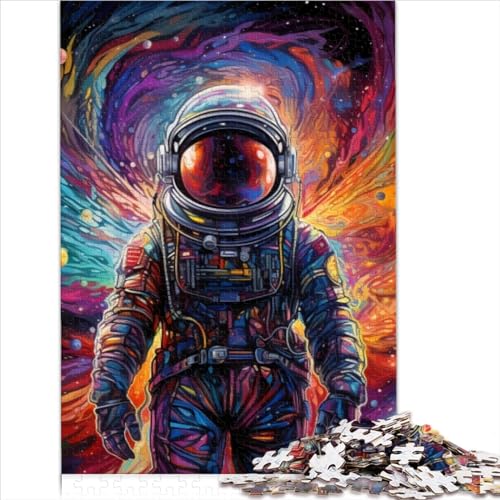 Puzzles Puzzles für Erwachsene 1000 Teile bunter Astronaut Premium 100% recyceltes Brett für Erwachsene Kinder ab 14 Jahren Stressabbau Schwierige Herausforderung 1000 Teile (26 x 38 cm) von AITEXI