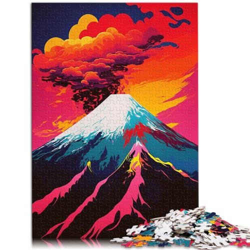 Puzzles als Geschenke Fuji Fantasy 1000-teiliges Puzzle für Erwachsene Holzpuzzles Puzzle Lernspiele Heimdekorationspuzzle (50 x 75 cm) von AITEXI