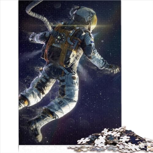 Puzzles for Adults & Kids Adults and Children Jigsaw Puzzle Astronaut Wood Jigsaw for Adults is ideal as a Gift for The Whole Family Great Gift for Adults  （50x75cm） von AITEXI