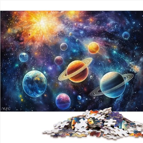 Puzzles für Erwachsene, Geschenke, 1000-teiliges Puzzle, buntes Universum, Holzpuzzle für Erwachsene und Kinder ab 10 Jahren, lustige Puzzlespiele, 1000 Teile (50 x 75 cm) von AITEXI
