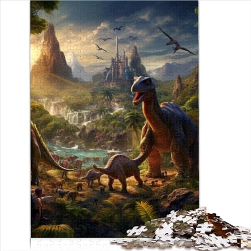 Puzzles für Erwachsene, Kinder, Puzzle für Erwachsene, 1000 Teile, Dinosaurier-Welt, für Erwachsene und Kinder ab 12 Jahren, Lernspiele, 1000 Teile (26 x 38 cm) von AITEXI