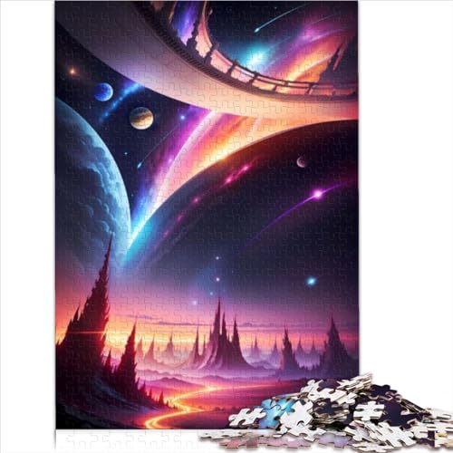 Puzzles für Erwachsene 1000 Puzzles für Erwachsene Weltraumkorridor Planet Papppuzzle für Erwachsene und Kinder Denksportaufgaben für Erwachsene 1000 Teile (26 x 38 cm) von AITEXI