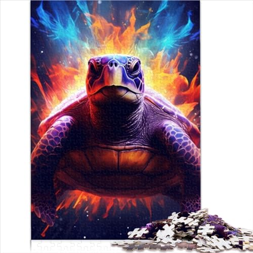 Puzzles für Erwachsene Geschenke Schildkröte Tiere Erwachsenenpuzzle Premium 100% recyceltes Brett für Erwachsene und Kinder ab 10 Jahren Intellektuelles Spiel 1000 Teile (26 x 38 cm) von AITEXI