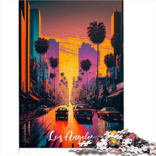 AITEXI Puzzle für Erwachsene und Kinder - Los Angeles 1000 Teile (26 x 38 cm) - Puzzlespiel aus hochwertigem Recyclingpapier - Präzisionsschneidetechnologie - Für Erwachsene und Kinder ab 8 Jahren von AITEXI