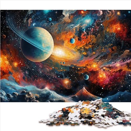 Puzzles für Erwachsene und Kinder, buntes Universum, Puzzles für Erwachsene, 1000 Teile, Premium-Karton für Erwachsene und Kinder ab 10 Jahren, Cartoon-Puzzle (26 x 38 cm) von AITEXI