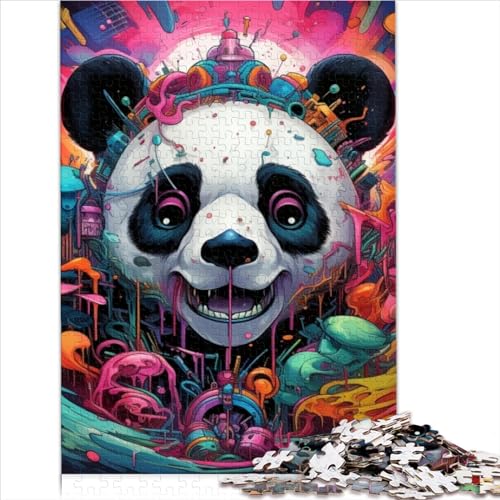 Puzzles für Erwachsene und Kinder, schwierige anspruchsvolle Puzzles, 1000 Teile, buntes Tier-Panda-Holzpuzzle für Erwachsene und Kinder ab 10 Jahren, Stressabbau (50 x 75 cm) von AITEXI