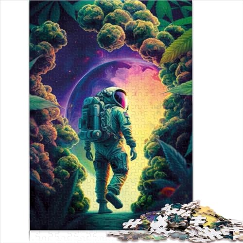 Puzzles für Erwachsene von Astronaut, Puzzles für Erwachsene, Premium-Recycling-Brettpuzzles für Erwachsene, praktisches Spiel, Familiendekoration, 1000 Stück (26 x 38 cm) von AITEXI