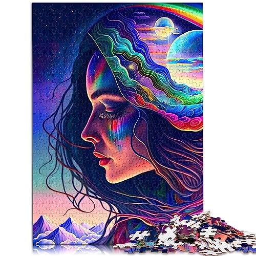 Rainbow Spirit 1000-teiliges Puzzle für Erwachsene, Holzpuzzle, herausforderndes Spiel, Geschenke, 50 x 75 cm Rainbow Spirit 1000-teiliges Puzzle für Erwachsene, Holzpuzzle, herausforderndes Spiel, Geschenke, 50 x 75 cm von AITEXI