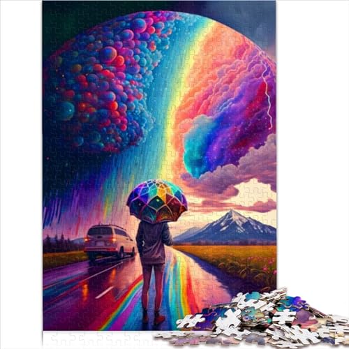 Rainbow Spirit Puzzle für Erwachsene, 1000-teiliges Puzzle, Holzpuzzle, geeignet für Erwachsene und Kinder über 12 Jahre, Denkspiel, 1000 Teile (50 x 75 cm) von AITEXI