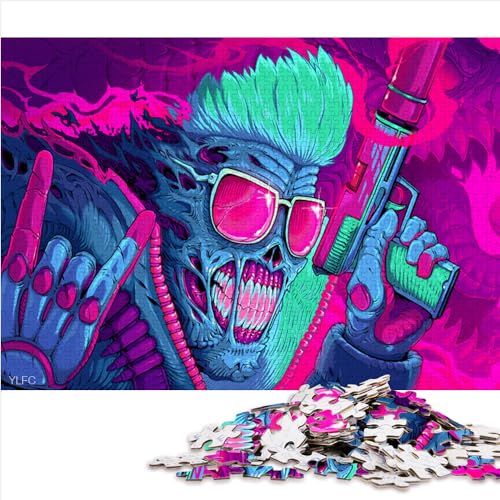 Sammlung Puzzle Shooter 1000 Teile Puzzles für Erwachsene Holzpuzzles Erwachsene und Kinder Lernen Lernspielzeug Familienspiele 1000 Stück (50 x 75 cm) von AITEXI