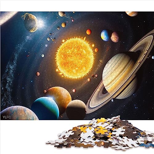 Sonnensystem-Neon-Puzzles, 1000 Teile, Papppuzzle, Holzpuzzle, Heimdekoration, 19,7 x 29,5 Zoll Sonnensystem-Neon-Puzzles, 1000 Teile, Papppuzzle, Holzpuzzle, Heimdekoration, 19,7 x 29,5 Zoll von AITEXI
