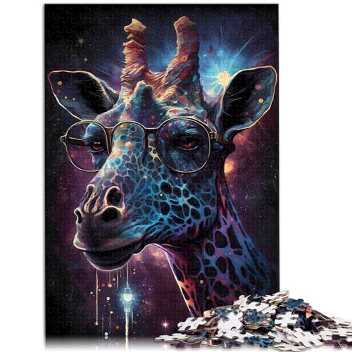 Spielgeschenk Puzzle Giraffe für Erwachsene 500-teiliges Puzzle Holzpuzzle Familienaktivität Puzzle Lernspiele (38 x 52 cm) von AITEXI